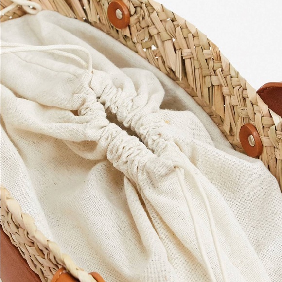 XXXSOLDXXX ❤️HP❤️ Pull & Bear Wicker Bag - Picture 3 of 8